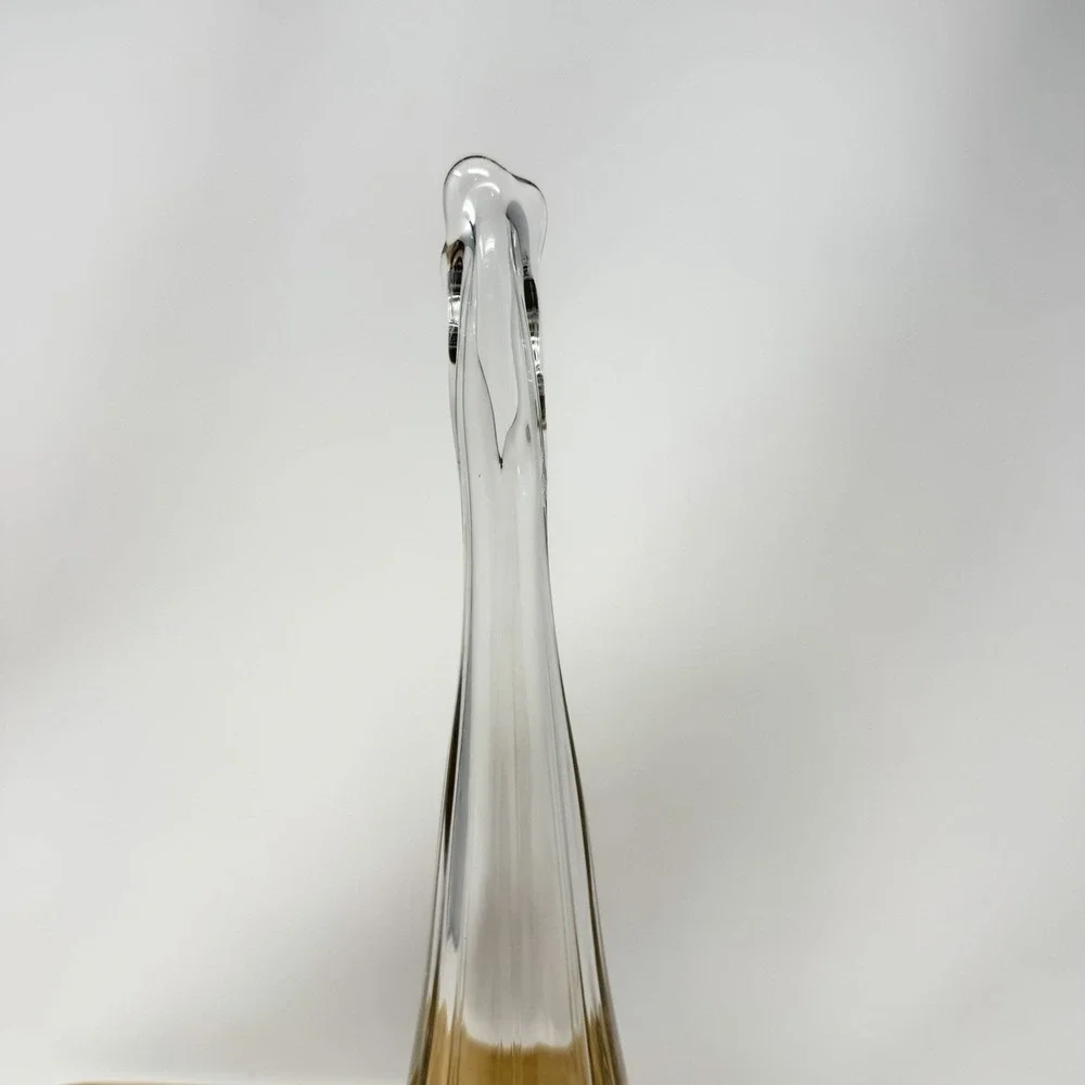 Vintage Fenton Valencia Clear Swung Glass 11.5